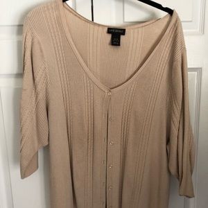 Tan Lane Bryant cardigan